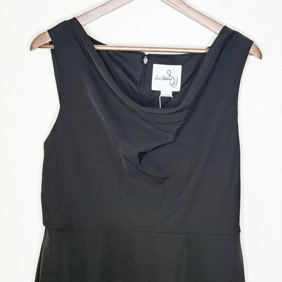 Sam Edelman Cady Drape Neck Mini Dress in black NWT - Women’s US 12 - Picture 3 of 8